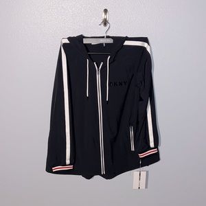 DKNY Sport Full-Zip Black Hoodie (NWT)